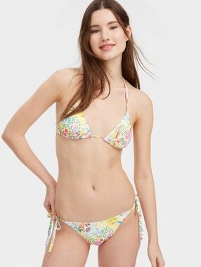 NWT Roller Rabbit x Target Collab Reversible Side-Tie Bikini Bottom